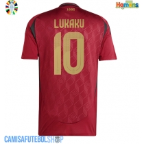 Camisa de time de futebol Bélgica Romelu Lukaku #10 Replicas 1º Equipamento Europeu 2024 Manga Curta